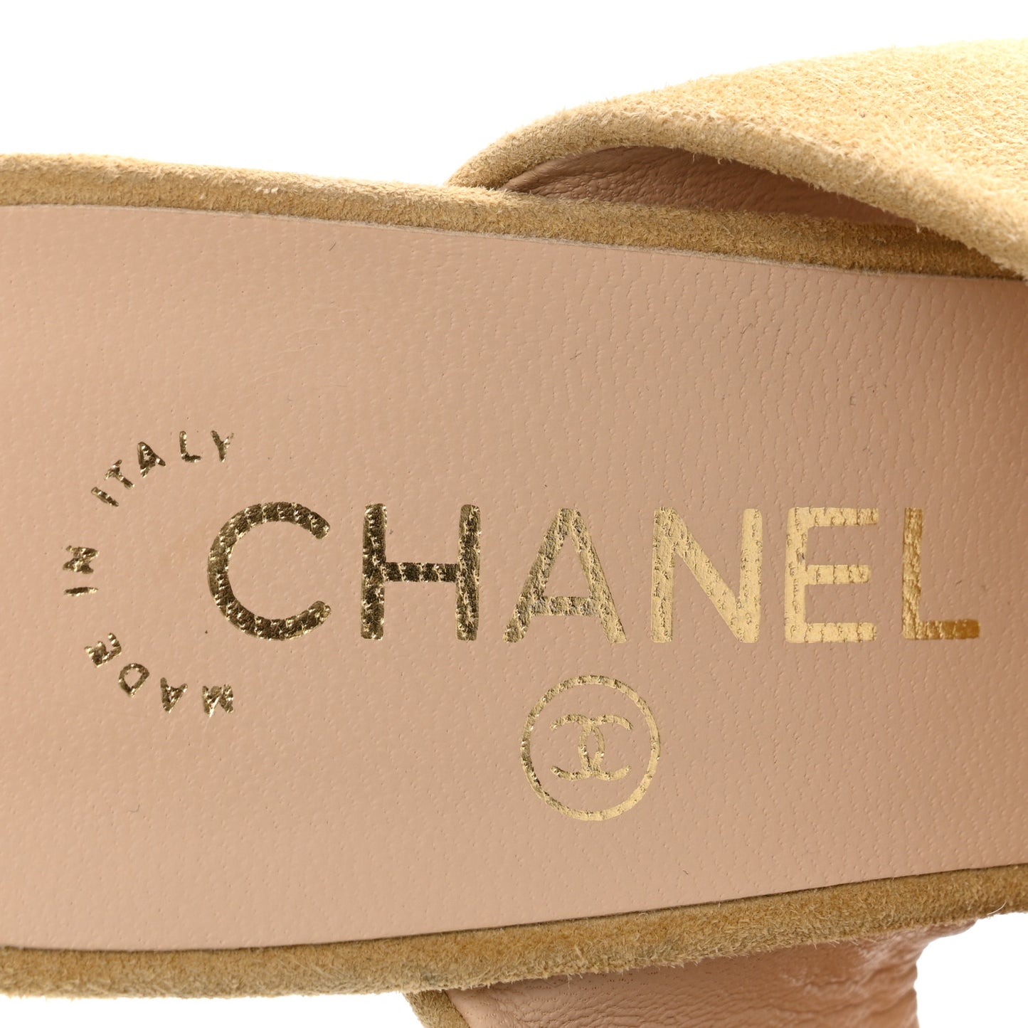 Kid Suede Pearl Mules 39 Beige