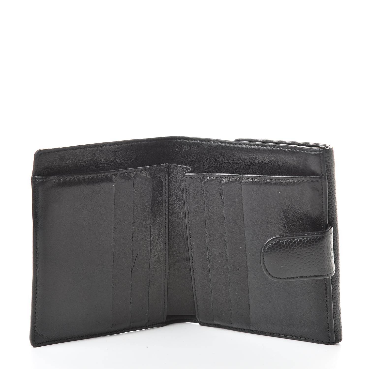 Chanel Caviar Timeless CC Compact Flap Wallet Black 6 of 16