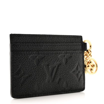 Louis Vuitton Empreinte Monogram LV Charms Card Holder Black 3 of 8