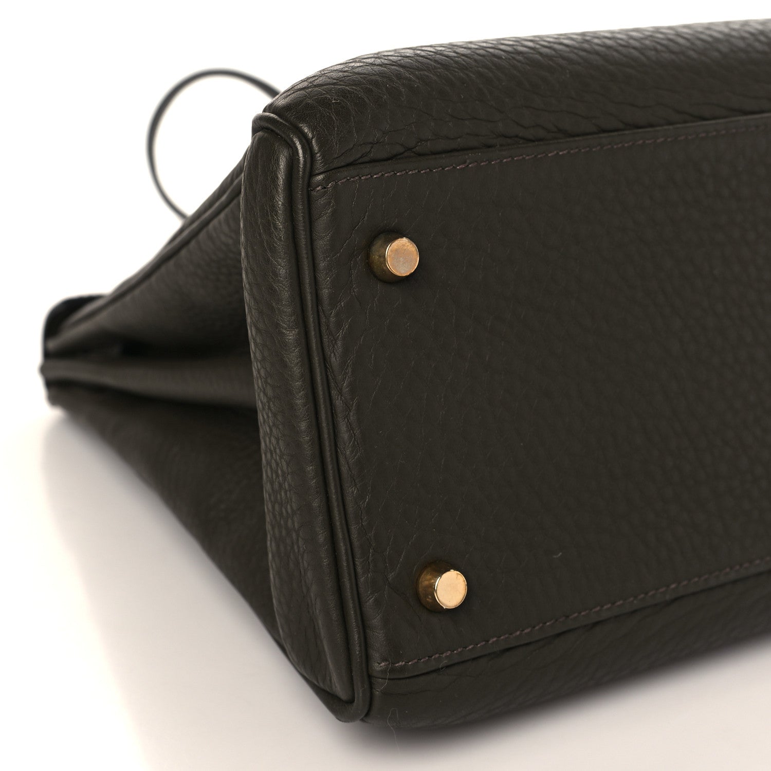 Hermes Taurillon Clemence Kelly Retourne 35 Vert Olive 8 of 10