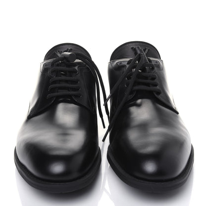 Louis Vuitton Calfskin Mens Derby LV Harness Shoes 9 Black 2 of 9