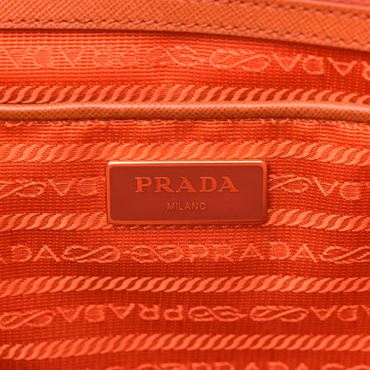 Prada Tessuto Nylon Saffiano Tote Papaya 6 of 10
