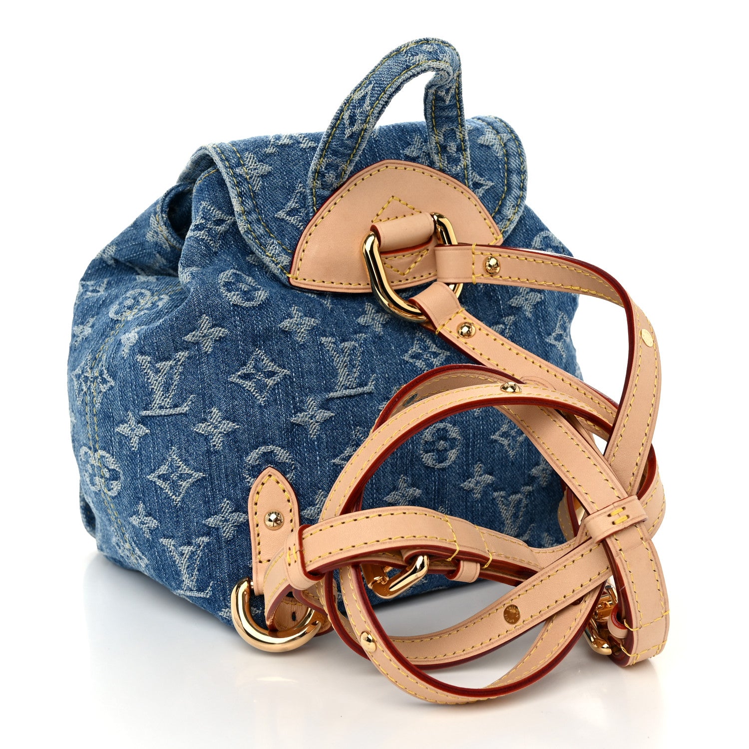 Louis Vuitton Denim Venice Backpack Blue 3 of 9