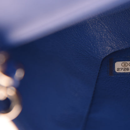 Chanel Lambskin Quilted Mini Rectangular Flap Royal Blue 7 of 9