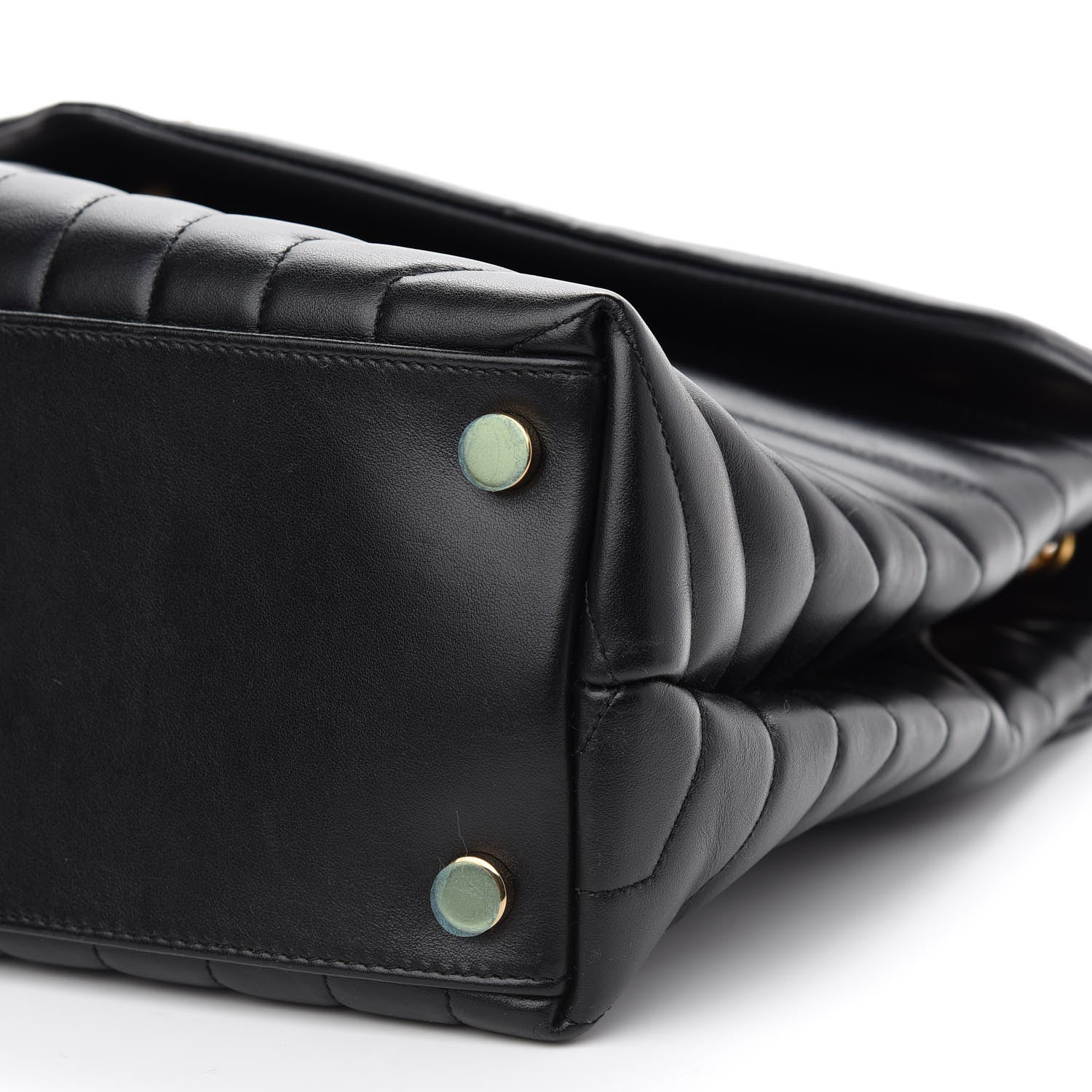 Saint Laurent Calfskin Y Quilted Monogram Large Loulou Chain Satchel Black 8 of 10