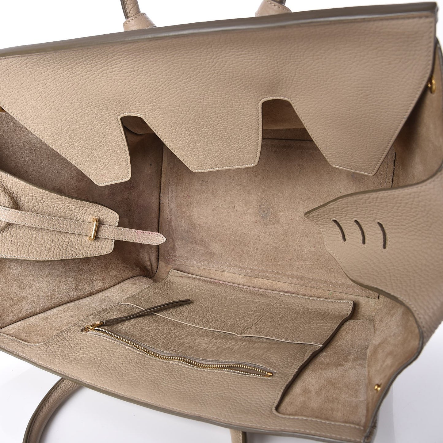 Crisped Calfskin Small Tie Knot Tote Light Taupe