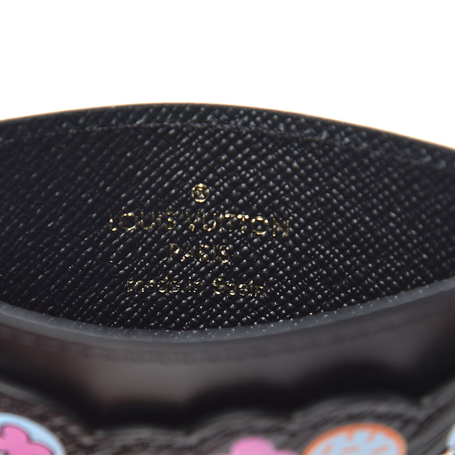 Louis Vuitton Epi Flower Remix Card Holder Black 6 of 7