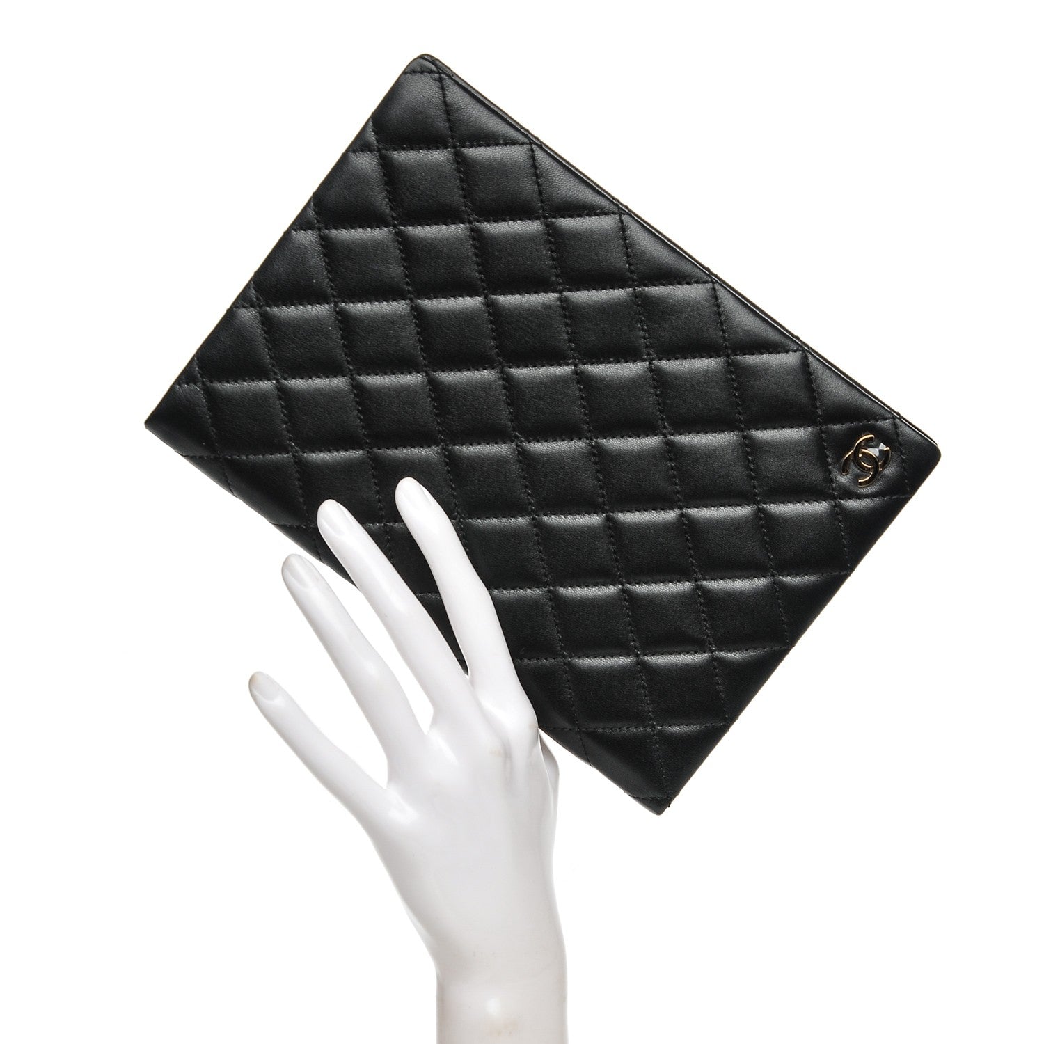 Chanel Lambskin Quilted Notebook Black 2 of 7