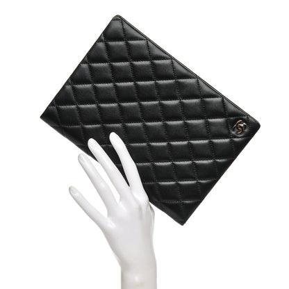 Chanel Lambskin Quilted Notebook Black 2 of 7