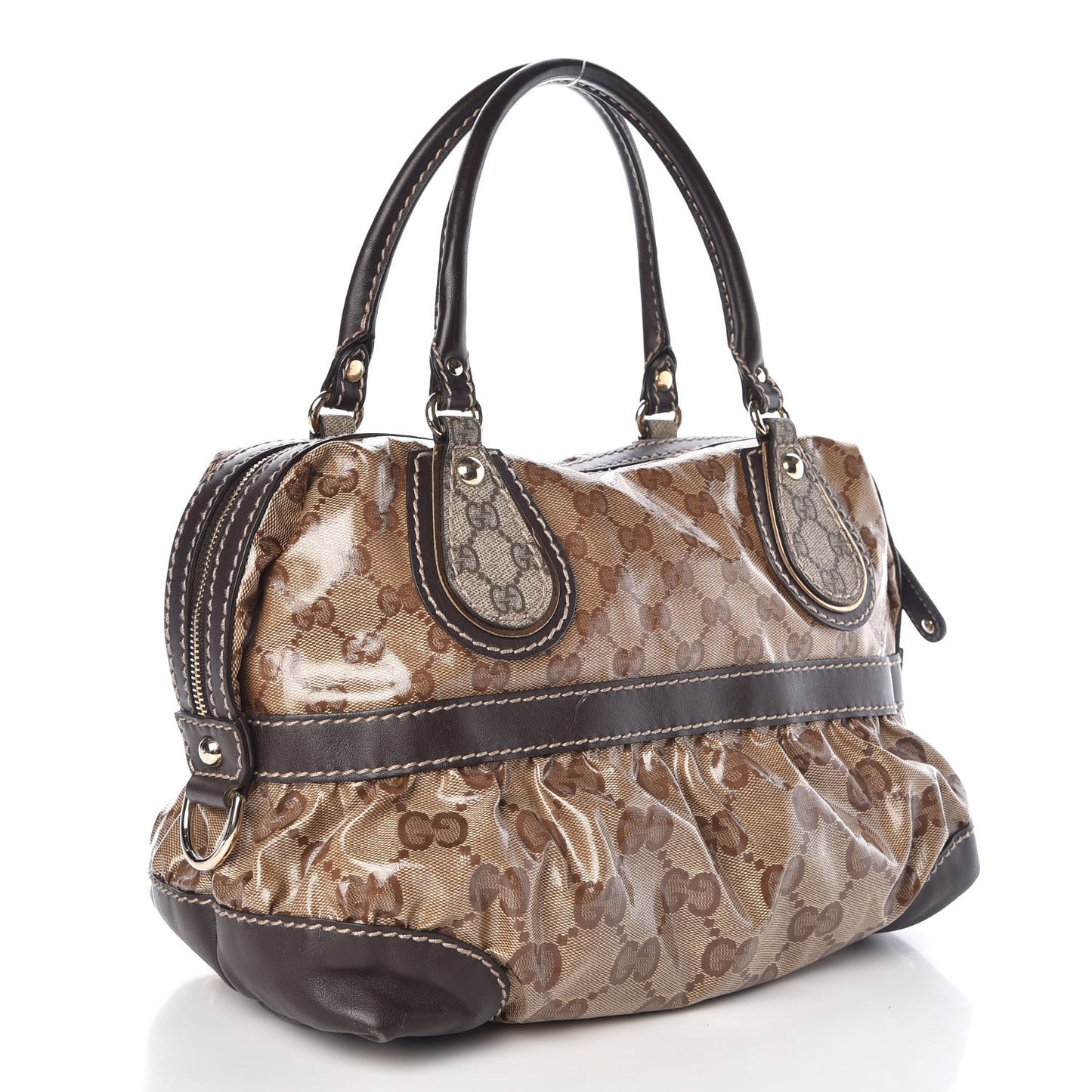 Crystal Monogram Medium Mix Dark Brown