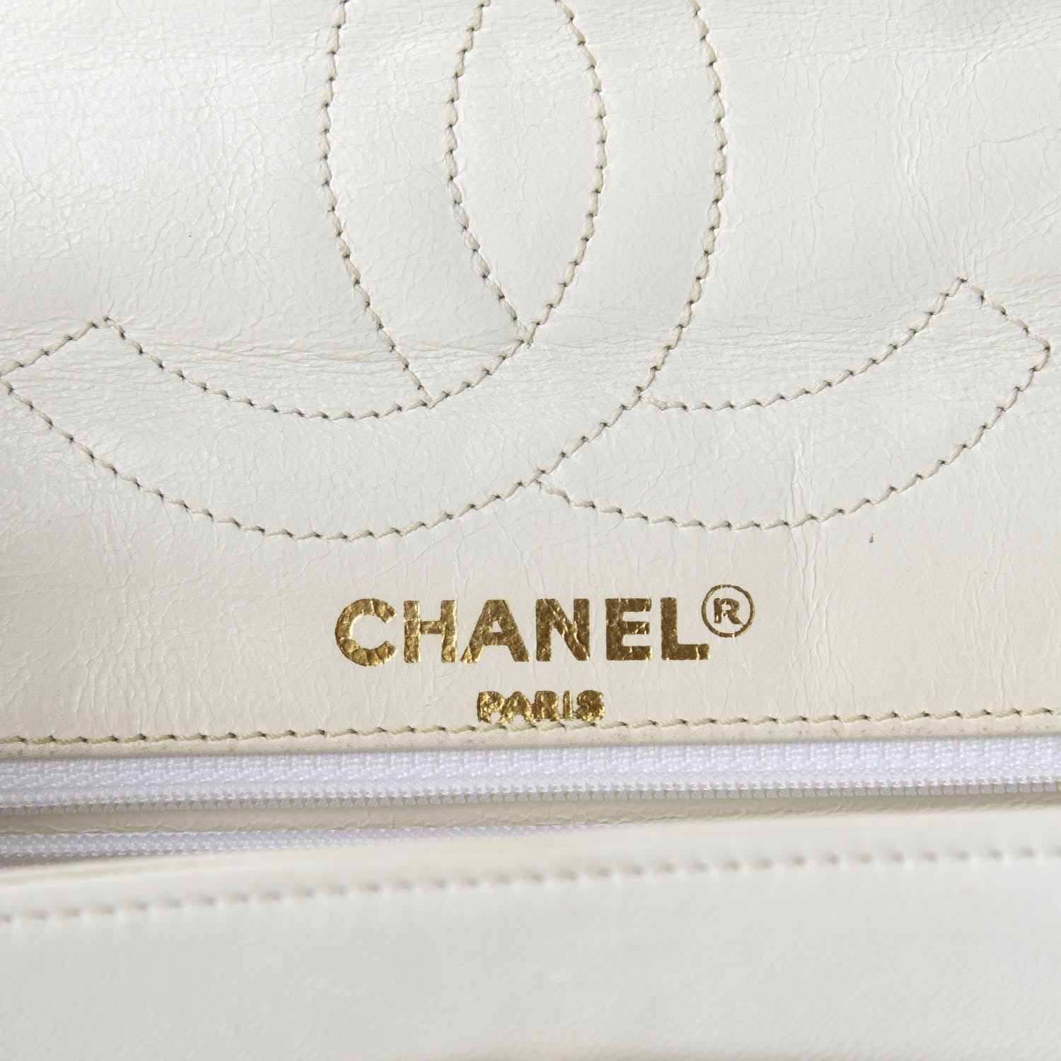 Chanel Lambskin Quilted Medium Double Flap White 18 of 21