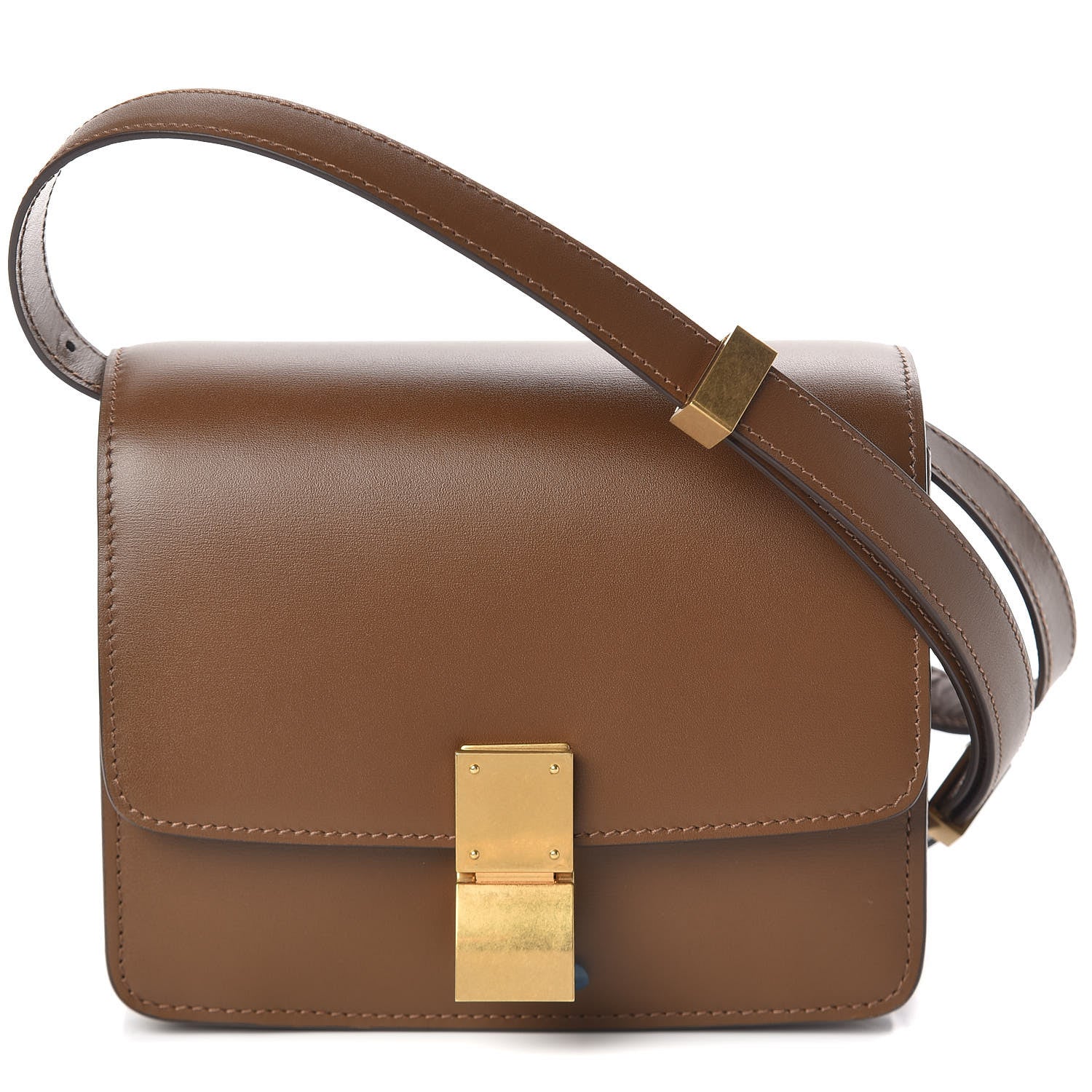 Celine Box Calfskin Small Classic Box Flap Bag Camel 1 of 10