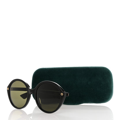 Gucci Acetate Round Sunglasses GG0023S Black 7 of 7