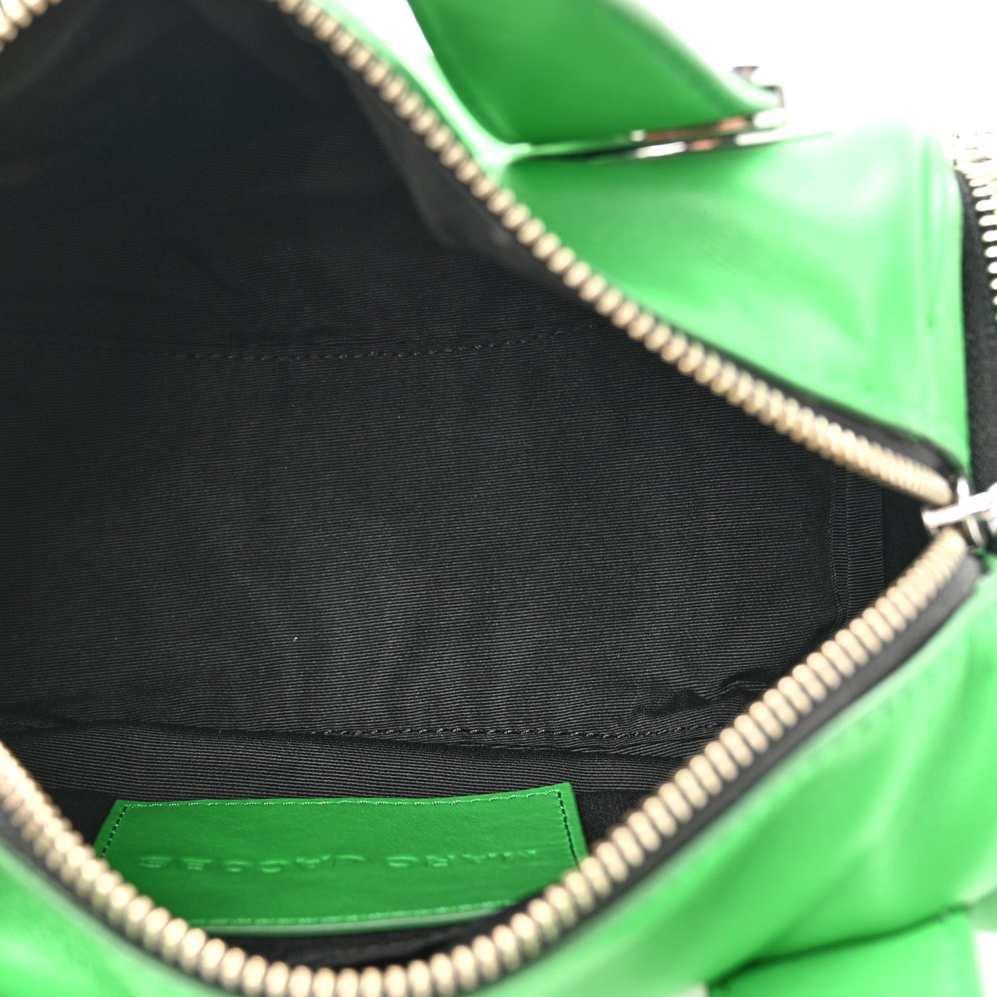 Mini Studded Pushlock Satchel Fern Green