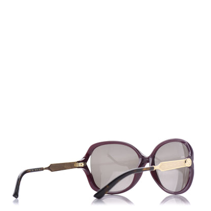 Gucci Acetate Oversized Butterfly Sunglasses GG 0076S Purple 4 of 10