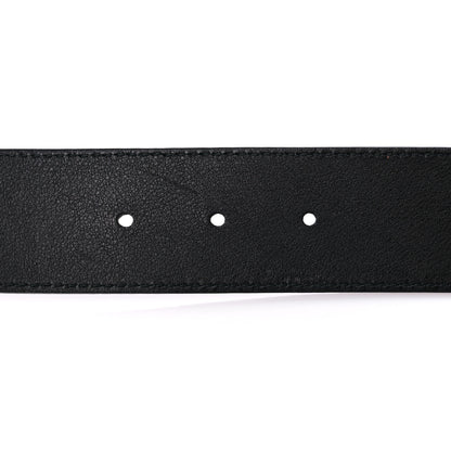 Gucci Calfskin L'Aveugle Par Amour Embroidered Double G 40mm Belt 80 32 Black Red 4 of 6