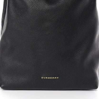 Burberry London Grainy Calfskin Medium Cale Hobo Black 6 of 8