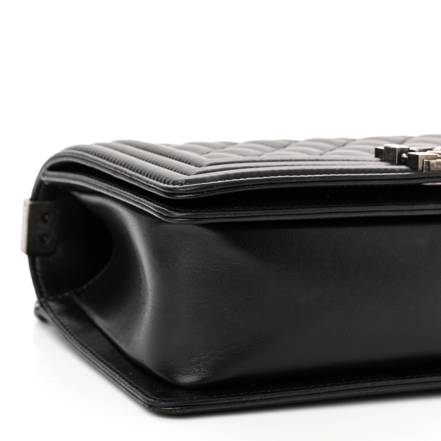 Chanel Lambskin Quilted Medium Boy Flap Black 9 of 12