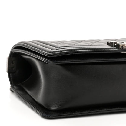Chanel Lambskin Quilted Medium Boy Flap Black 9 of 12