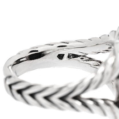 David Yurman Sterling Silver Diamond Black Onyx 11mm Albion Ring 49 5 6 of 7