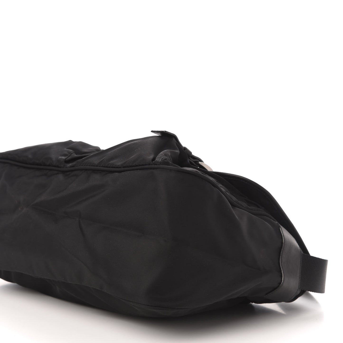 Nylon Vela Messenger Bag Black