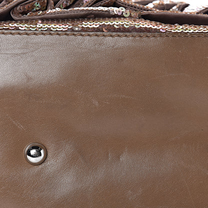Valentino Garavani Sequin Petale Tote Tan 11 of 13