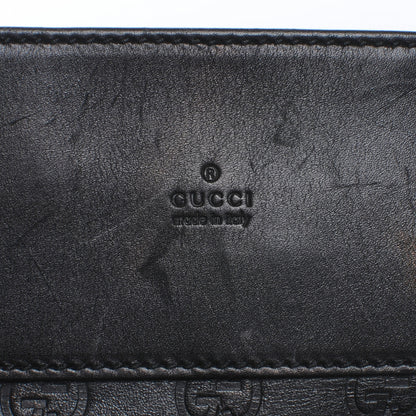 Gucci Guccissima Flat Messenger Bag Black 5 of 8