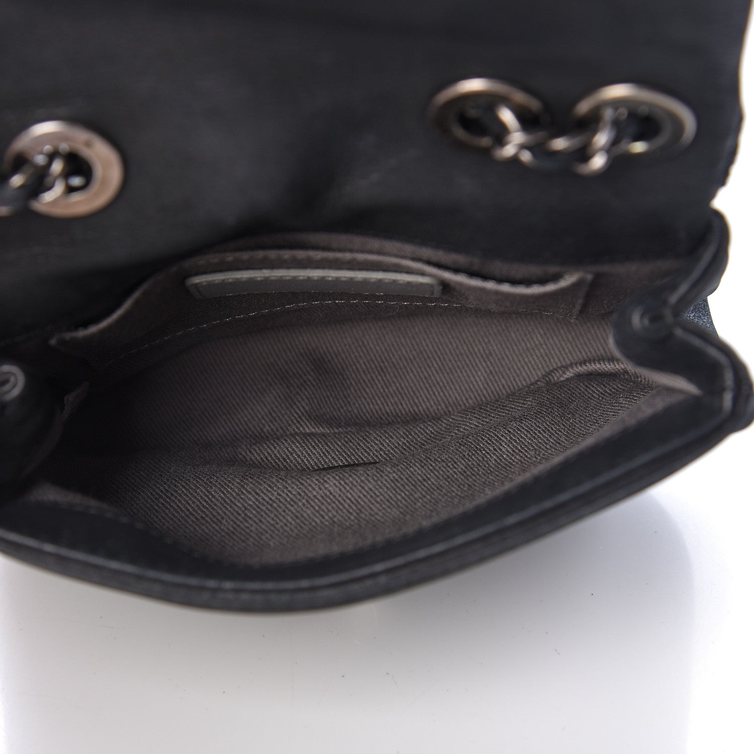 Chanel Iridescent Calfskin Diamond Embroidered Mini Flap Black 5 of 10