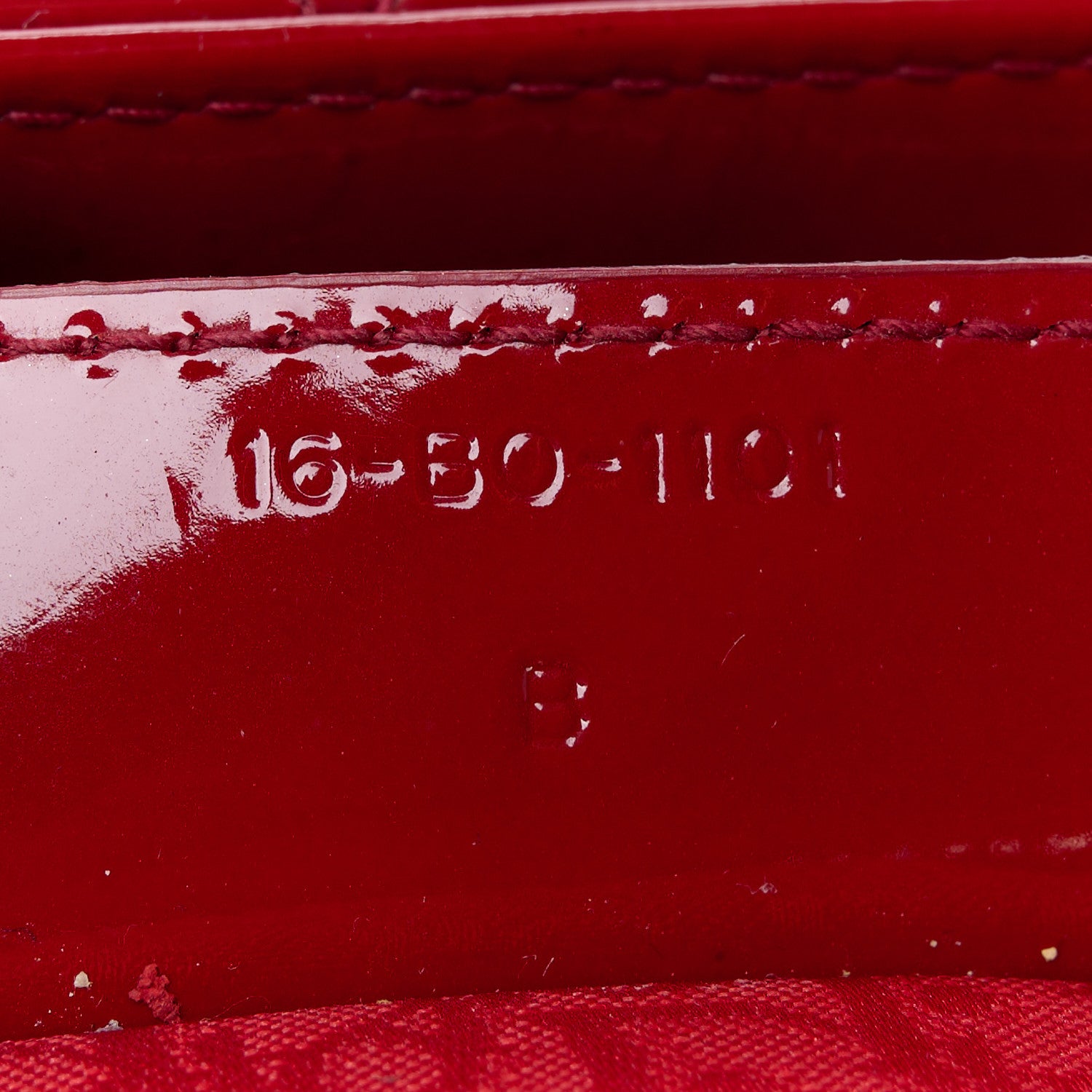 Christian Dior Patent Cannage Medium Lady Dior Red 7 of 10