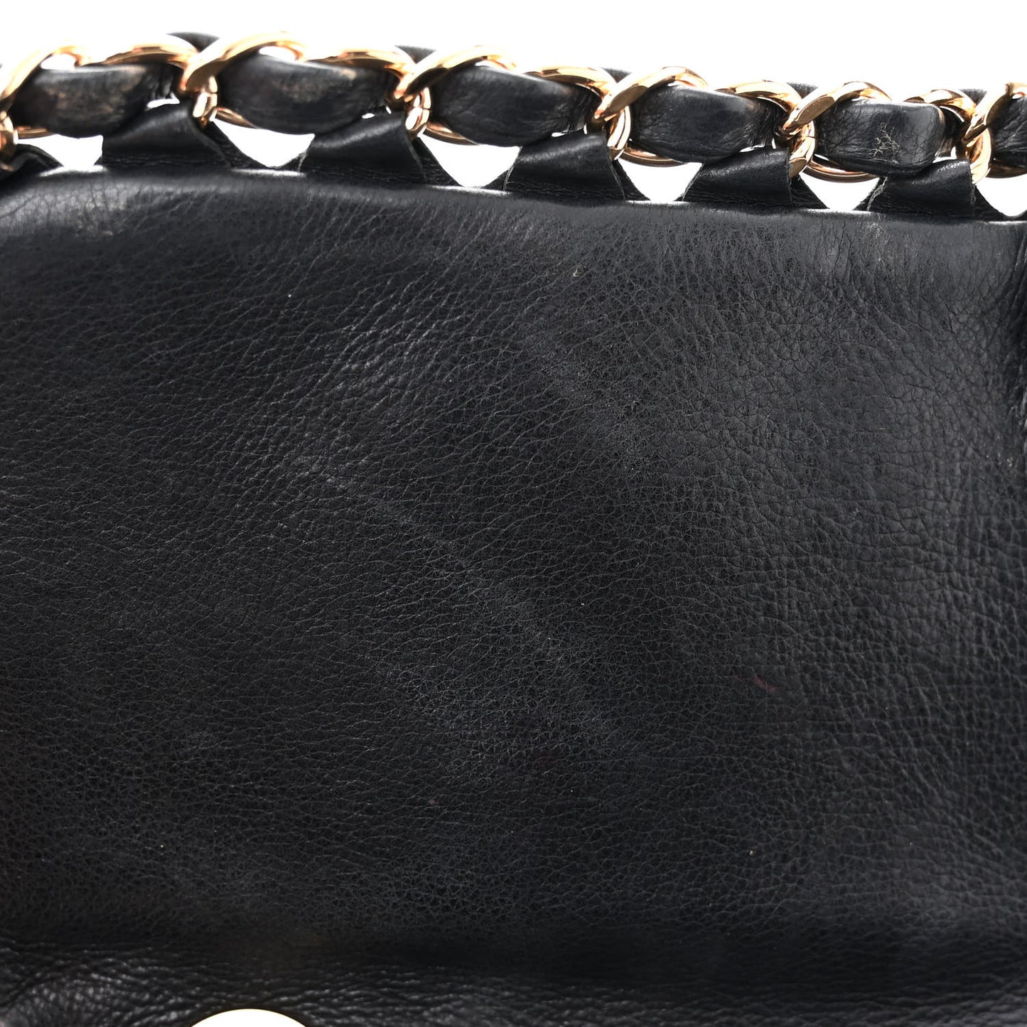 Calfskin Quilted Medium Chain Me Flap Black