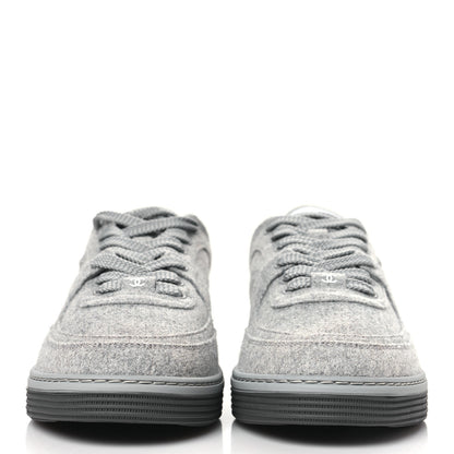 Chanel Wool Mixed Fibers Womens CC Sneakers 38 Light Grey 2 of 8