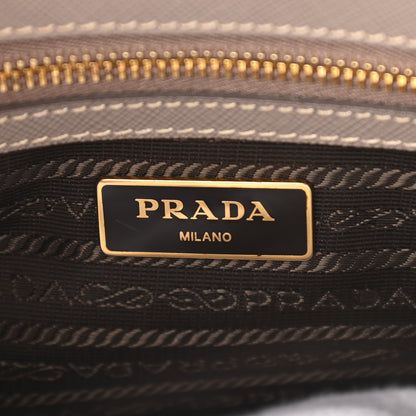 Prada Saffiano Mini Galleria Double Zip Tote Argilla 6 of 10