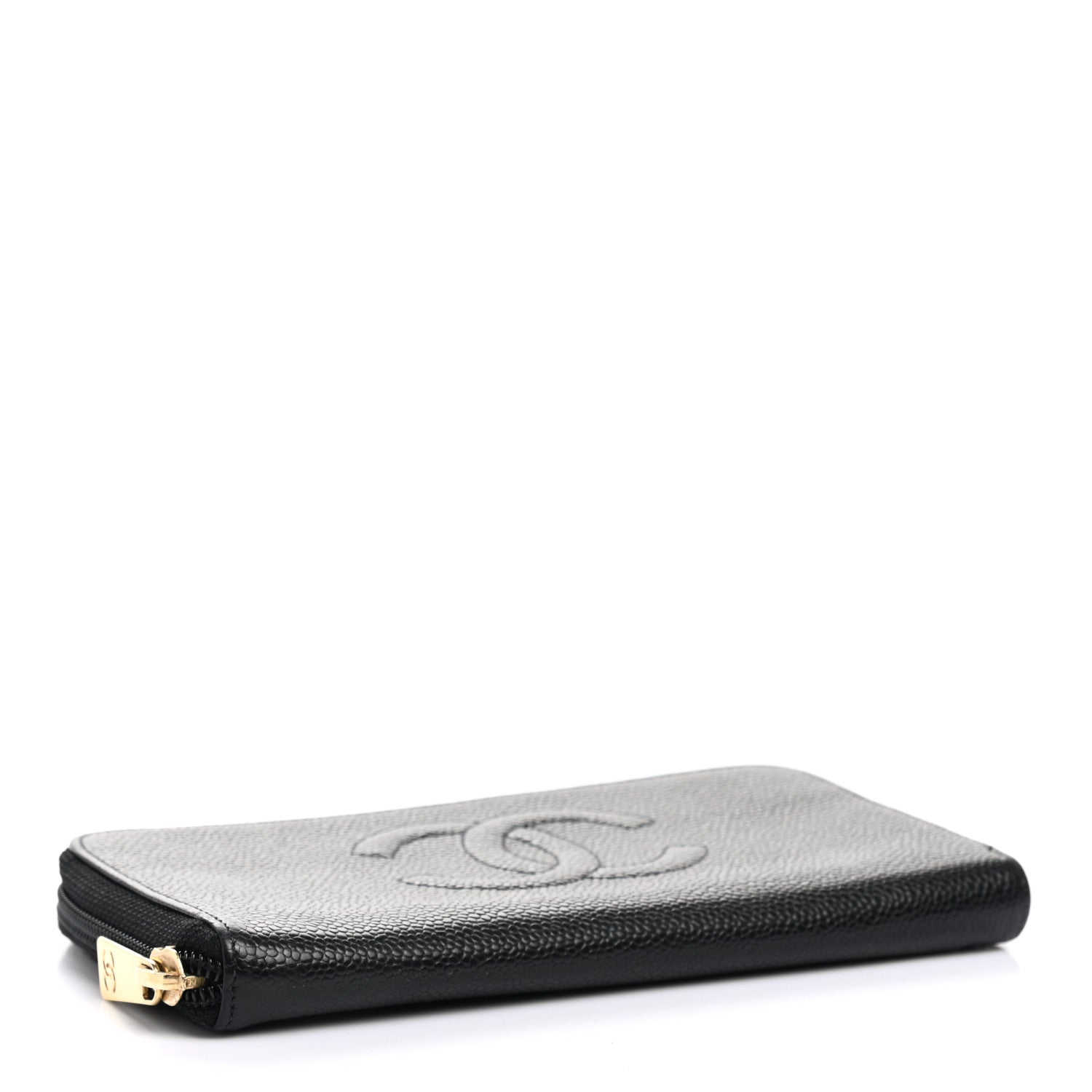 Chanel Caviar Large Timeless CC Zip Around Wallet Black 4 of 8
