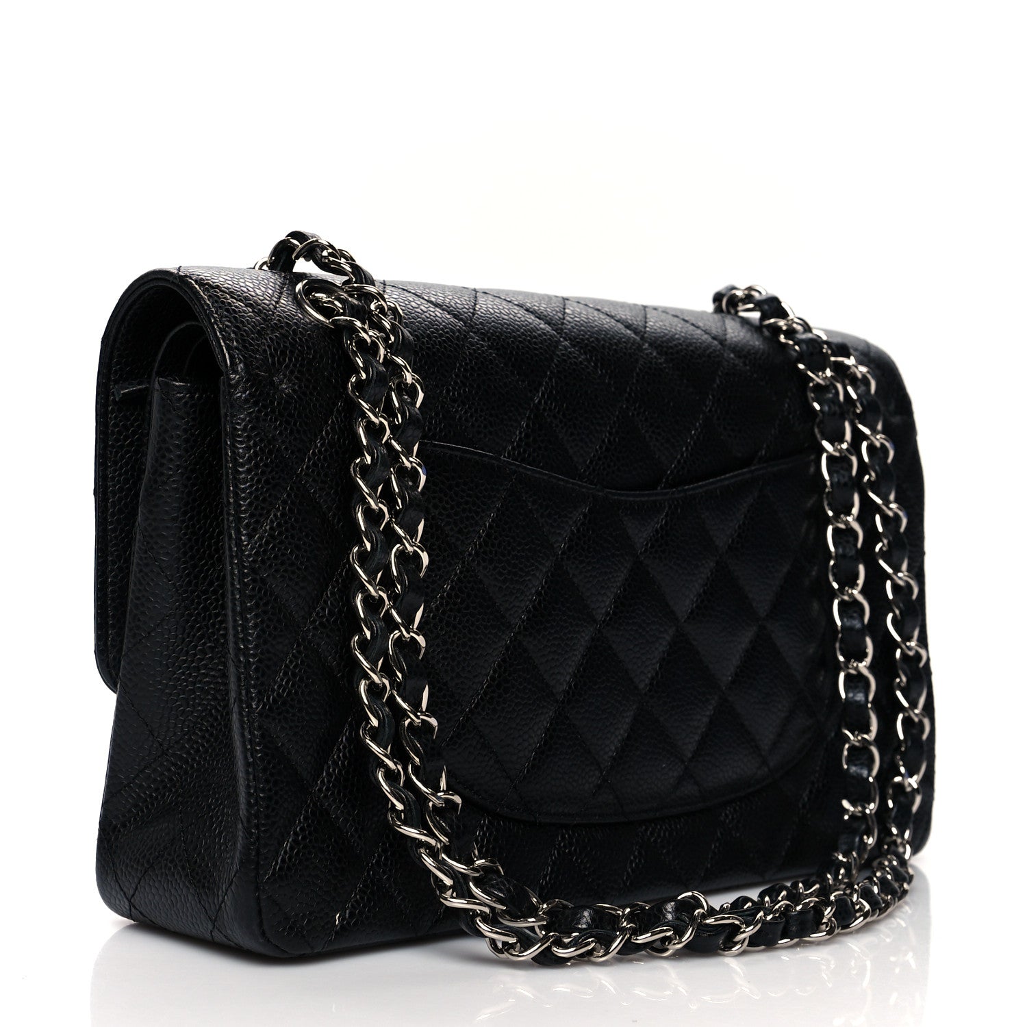 Chanel Caviar Quilted Medium Double Flap Black 3 of 10
