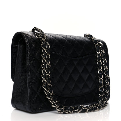 Chanel Caviar Quilted Medium Double Flap Black 3 of 10