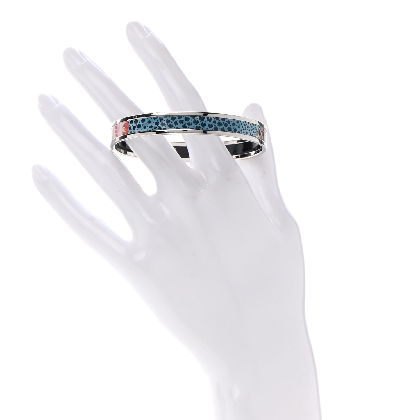 Enamel Printed Narrow La Marche de Savana Bracelet 65 Romantique