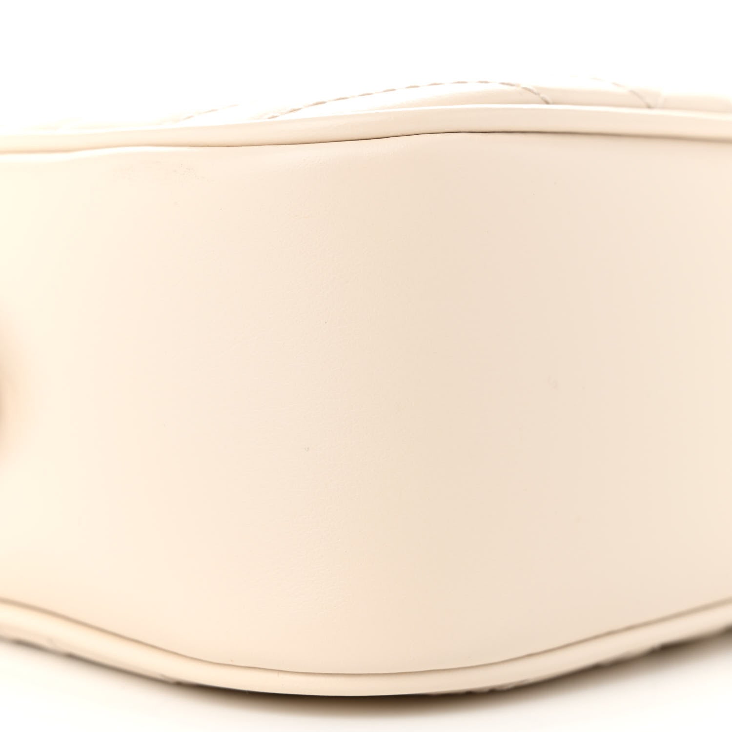 Gucci Calfskin Matelasse Small GG Marmont Chain Shoulder Bag White 10 of 12