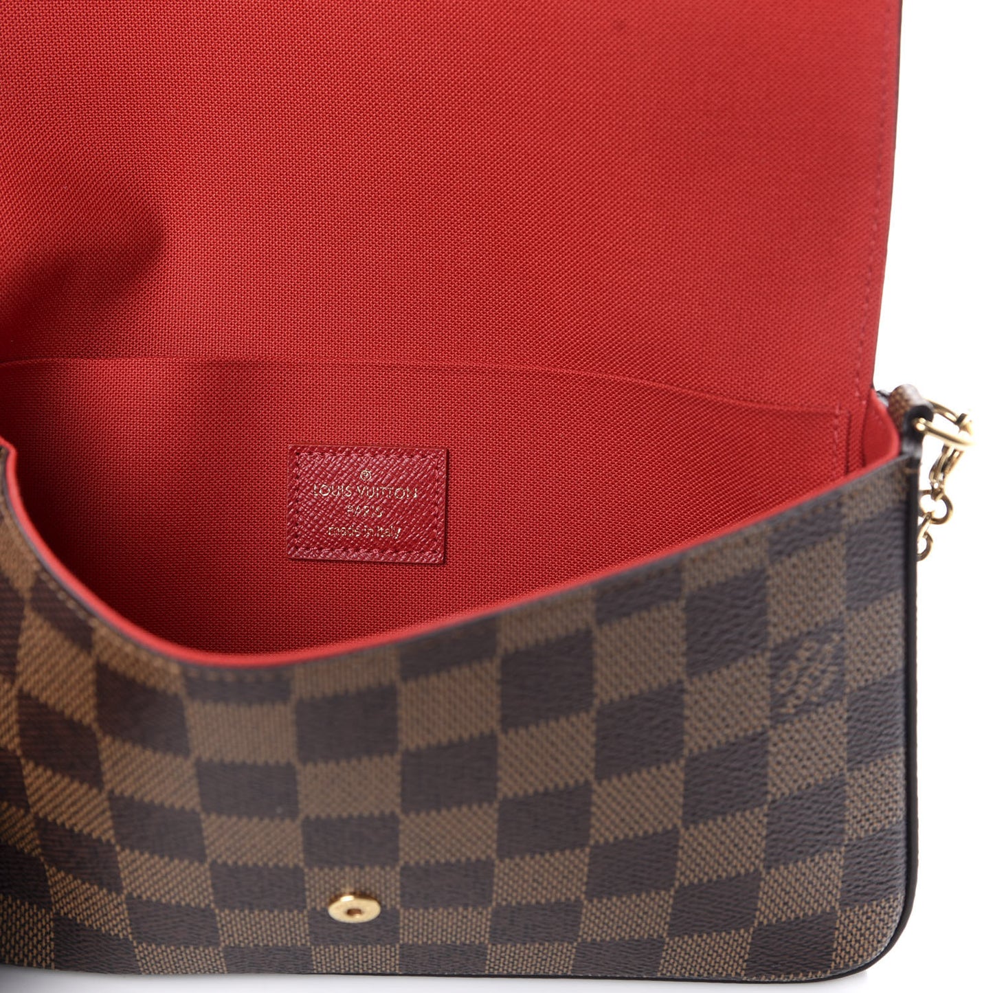 Damier Ebene Pochette Felicie Chain Wallet