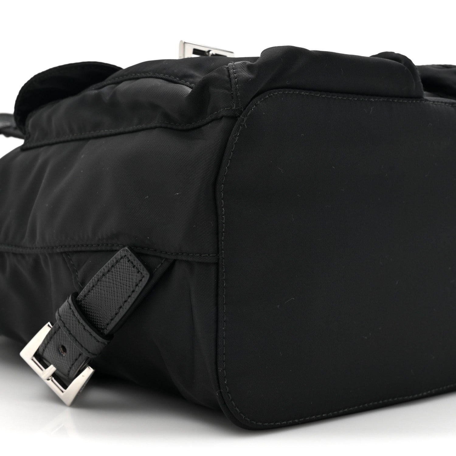 Prada Tessuto Nylon Saffiano Small Backpack Black 9 of 9