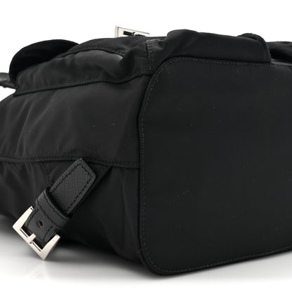 Prada Tessuto Nylon Saffiano Small Backpack Black 9 of 9