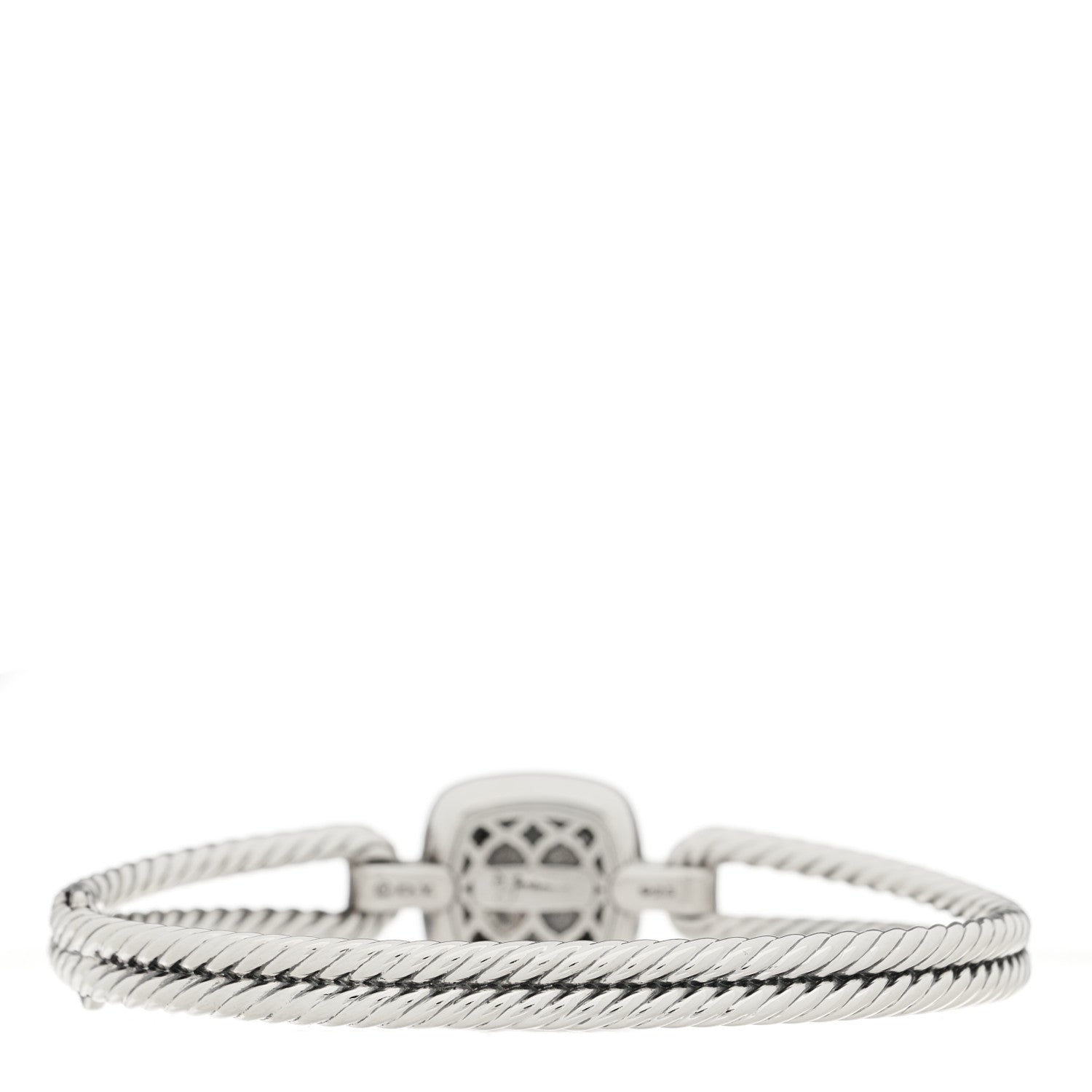 David Yurman Sterling Silver Diamond Albion Cable Bracelet 2 of 3