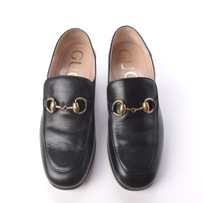 Gucci Goatskin Crystal Womens Horsebit Loafers 35 Black 5 of 13