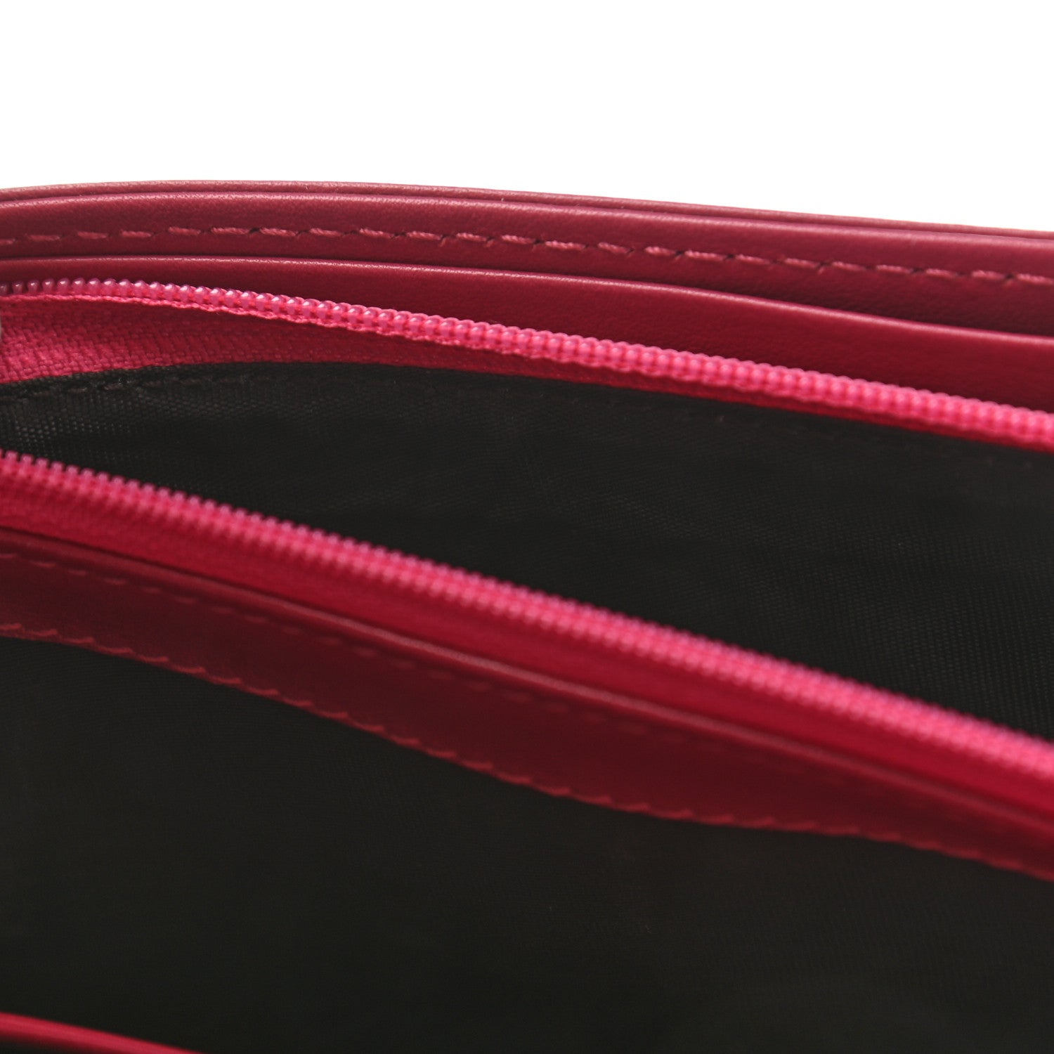 Gucci Velvet Matelasse Pearl Love Embroidered GG Marmont Wallet Light Raspberry Rose 7 of 7