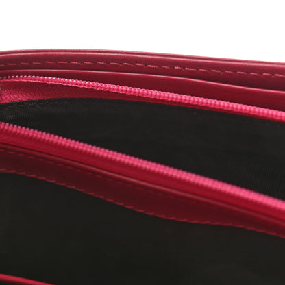 Gucci Velvet Matelasse Pearl Love Embroidered GG Marmont Wallet Light Raspberry Rose 7 of 7