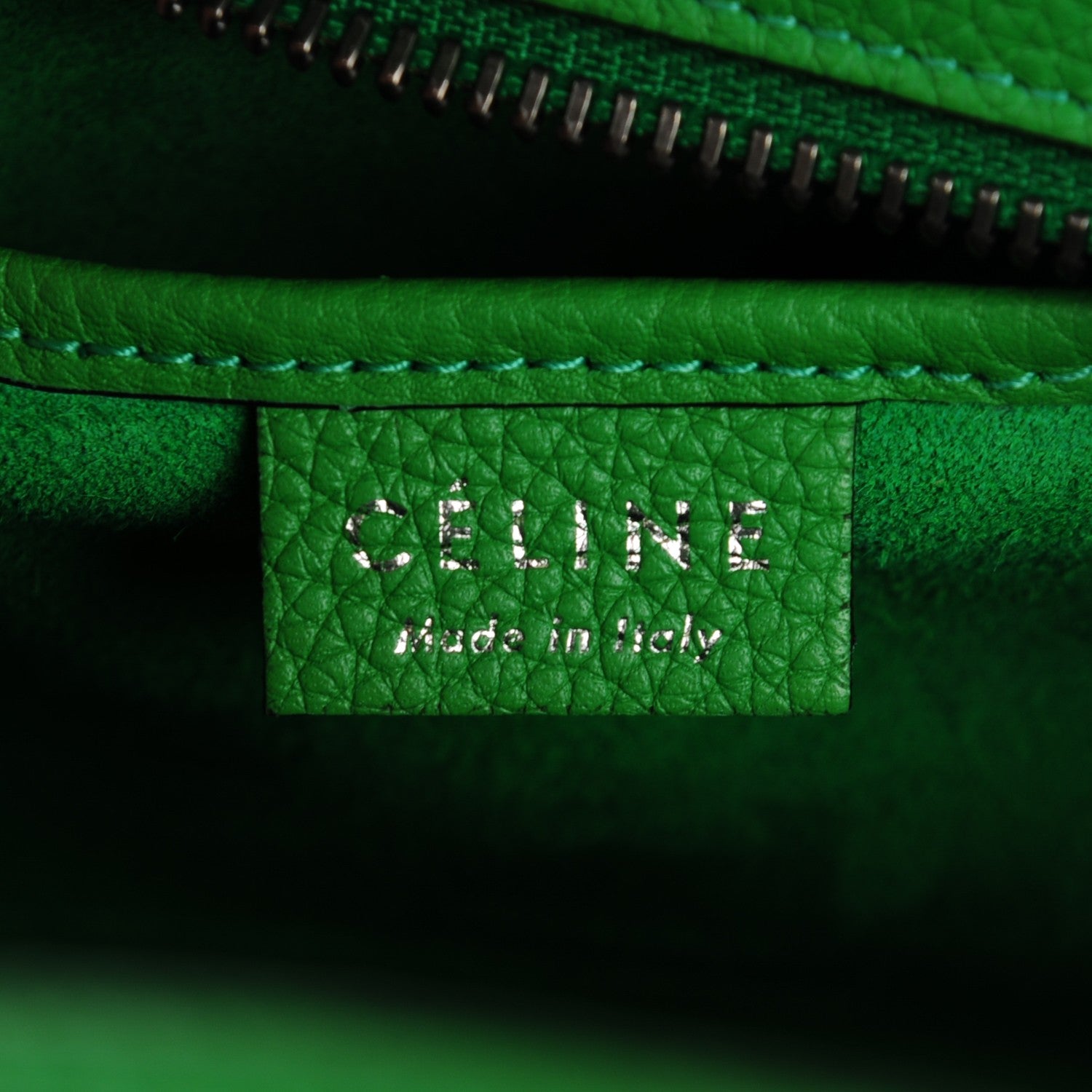 Celine Drummed Calfskin Nano Luggage Mint 7 of 8