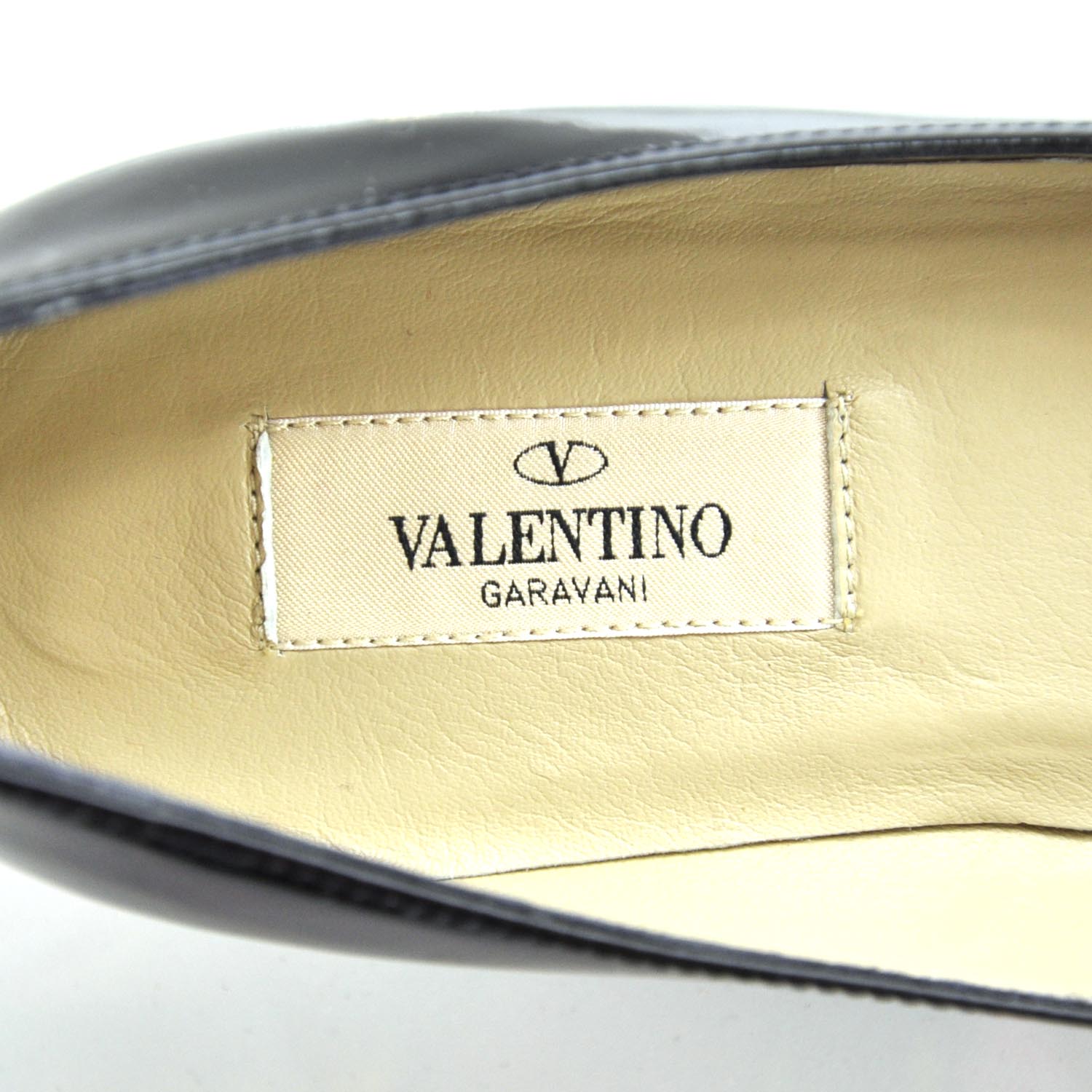 Valentino Garavani Patent Couture Bow Flats 36 Black 6 of 7