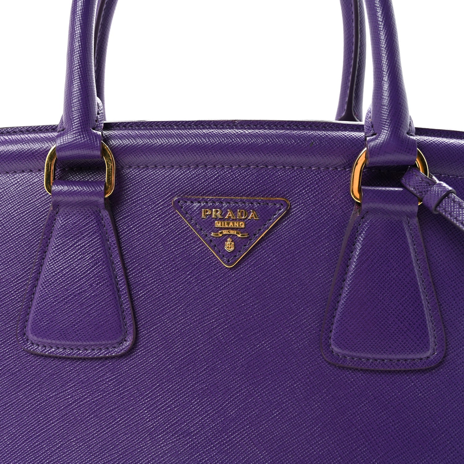 Prada Saffiano Lux Parabole Tote Viola 7 of 9