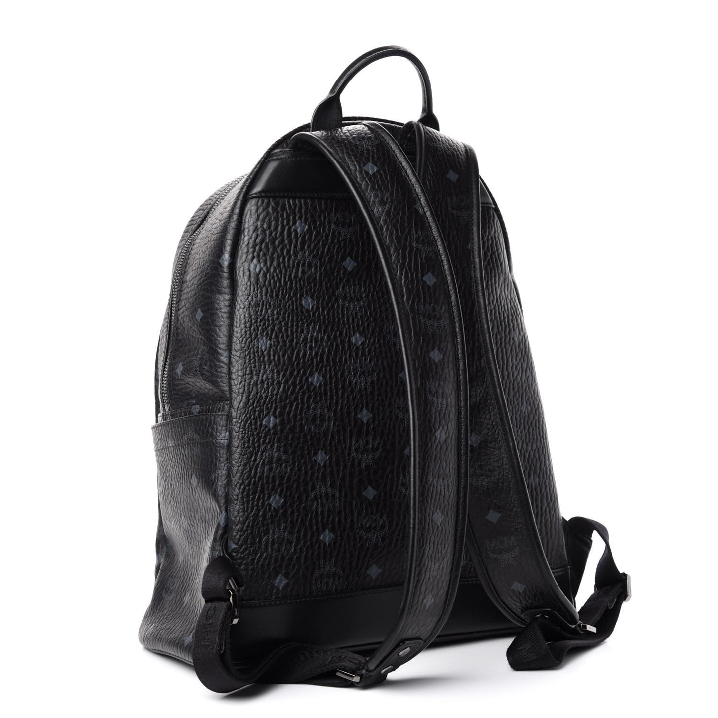 Visetos Medium Stark Logo Stripe Backpack Black