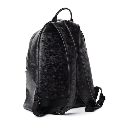 MCM Visetos Medium Stark Logo Stripe Backpack Black 2 of 8
