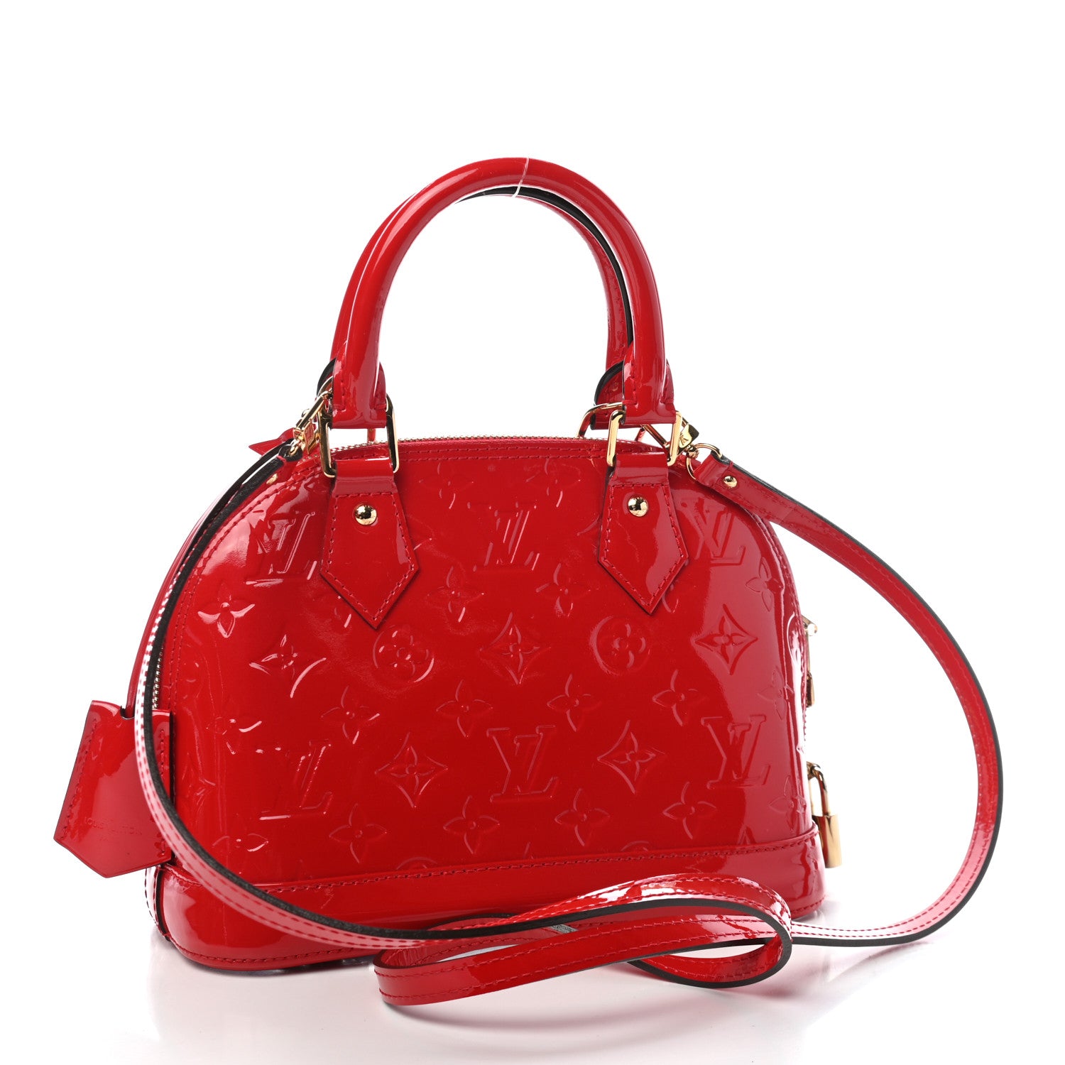 Louis Vuitton Vernis Alma BB Cherry 3 of 11